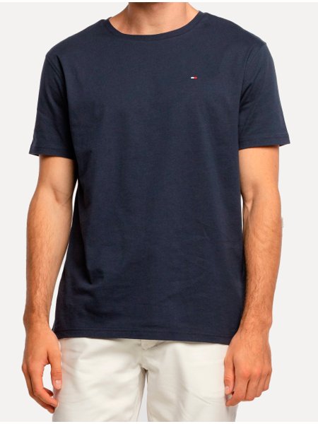 Camiseta Tommy Hilfiger cor azul marinho