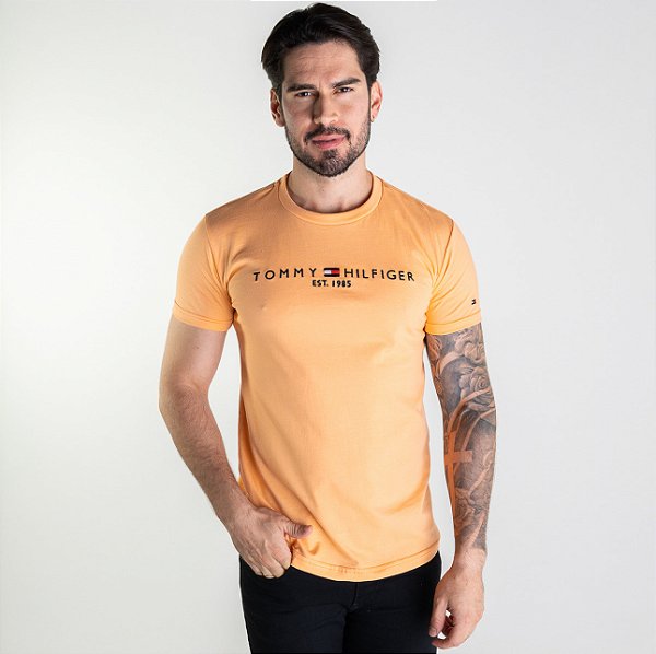 Camiseta Tommy Hilfiger Cor Laranja