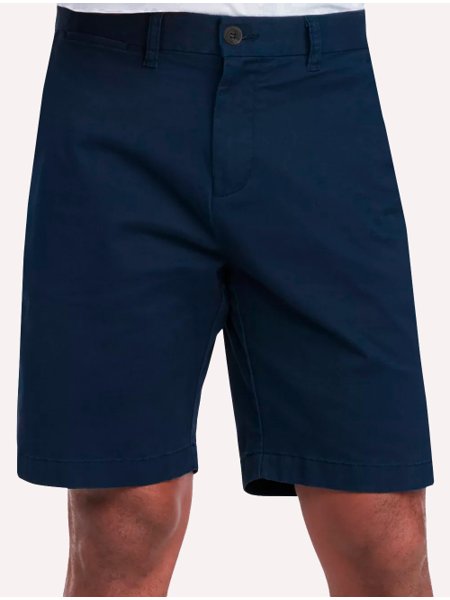 Bermuda Tommy Hilfiger Masculina de Sarja Stretch Azul Marinho