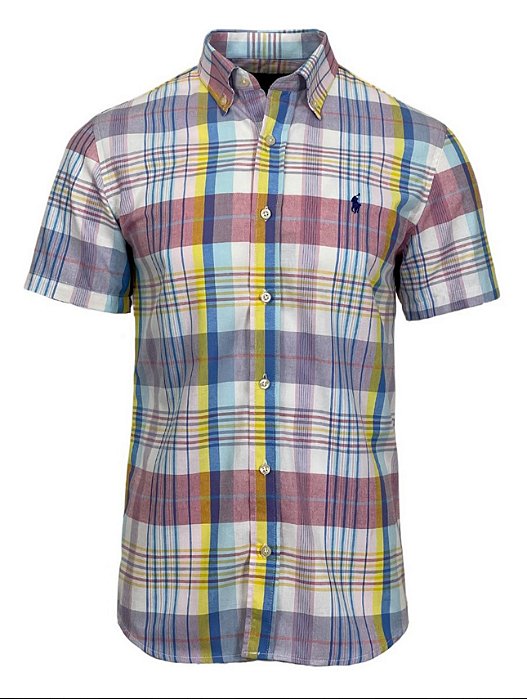 Camisa Ralph Lauren Oxford Manga Curta