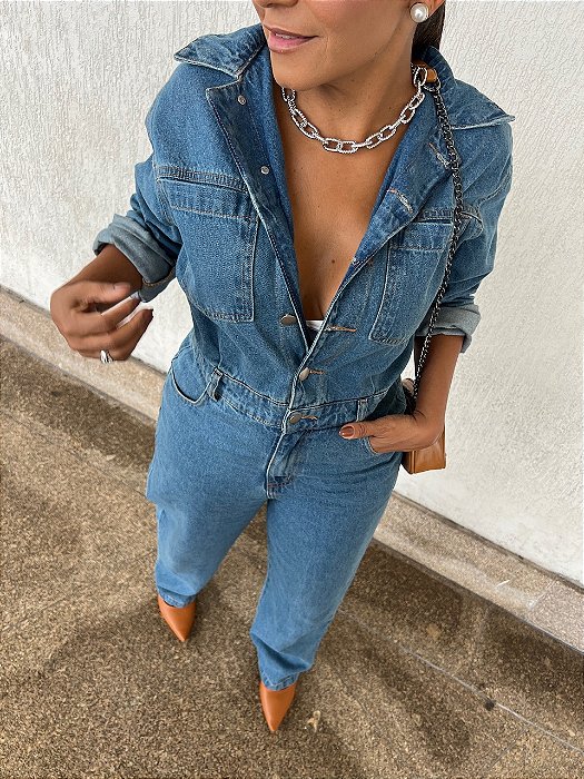 Macacão Jeans Natasha