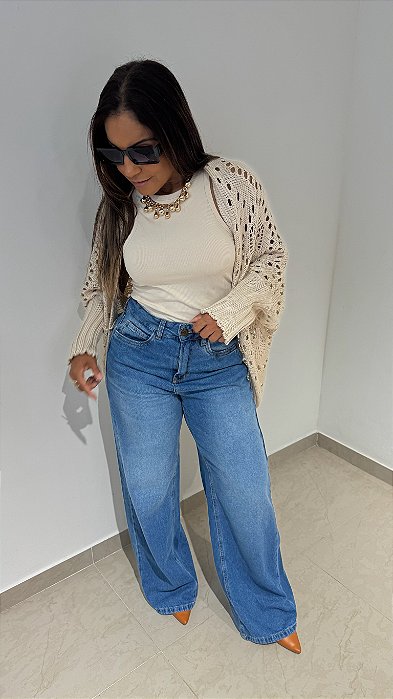 CALÇA JEANS WIDE