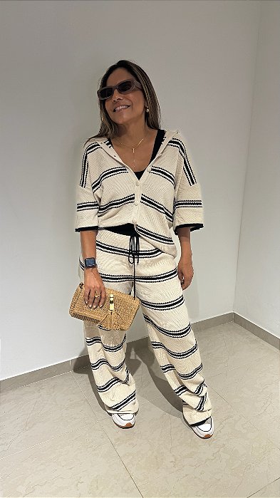 CONJUNTO TRICÔ BIA LISTRA