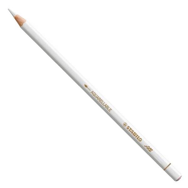LÁPIS STABILO AQUARELAVEL COR BRANCO