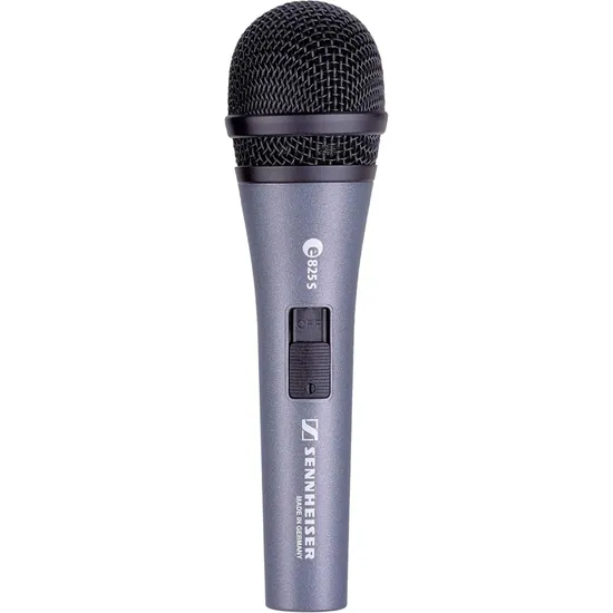 Microfone Sennheiser E825-S Dinâmico Cardioide Preto