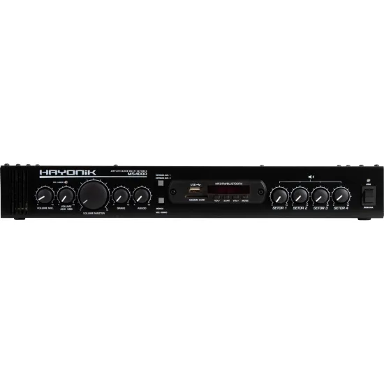 Amplificador Hayonik MS4000 400W RMS Multisetores