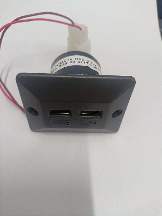 Tomada USB 12/24v duplo