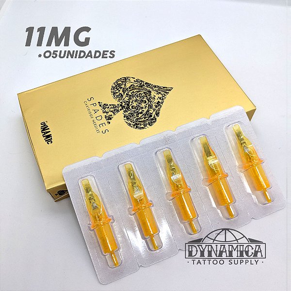 05 unids. Cartuchos 11MG(Reta) Dynamic Spades