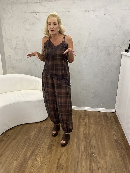 Calça Aladin Xadrez