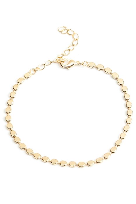 Pulseira Diamantada Grossa com Banho em Ouro