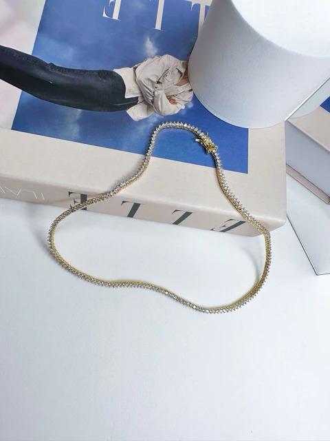 COLAR CHOKER RIVIERA NEW MINI GOLD 2MM