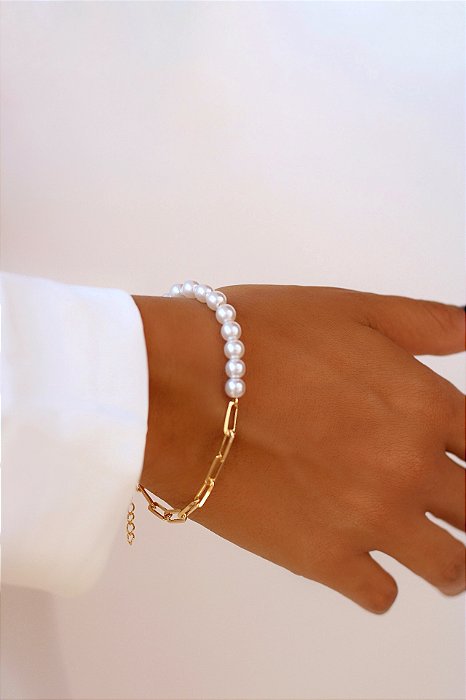 PULSEIRA PEROLAS E ELOS GOLD