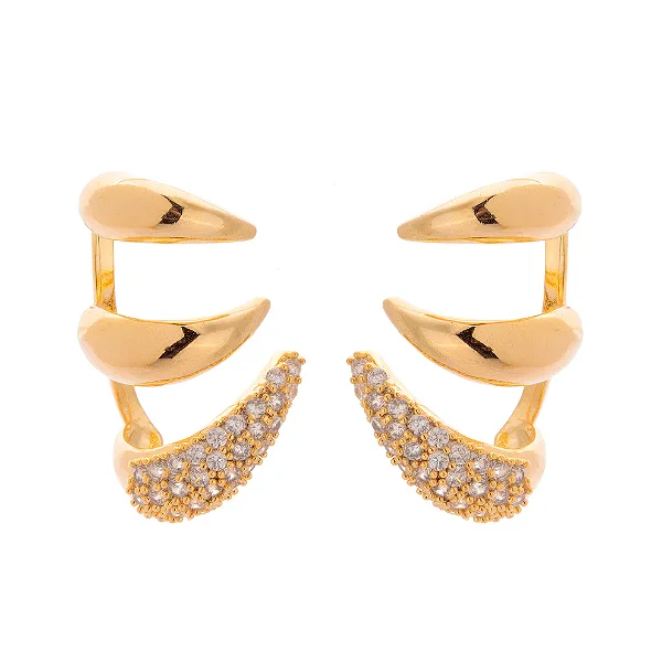 BRINCO EAR CUFF MIX GOLD MARAISA