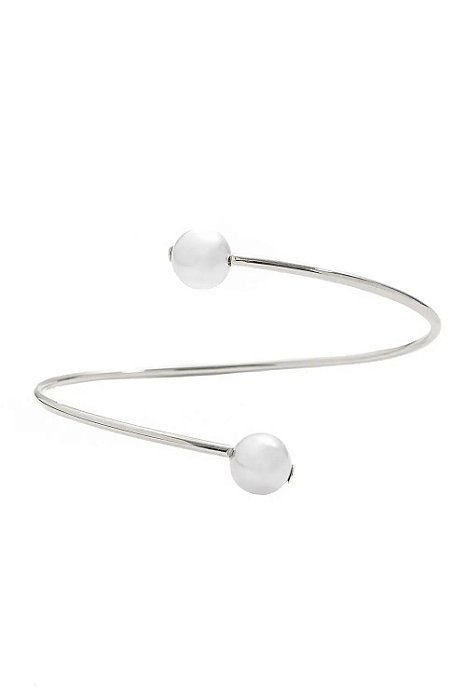 Bracelete Amar com Banho em Ródio Branco