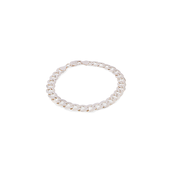 PULSEIRA MASCULINA PRATA ELOS SIMPLES 9mm