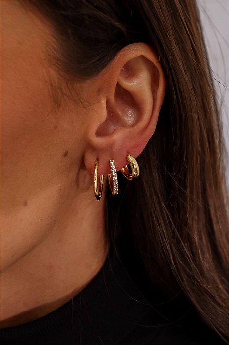 TRIO DE ARGOLAS AMABILE GOLD