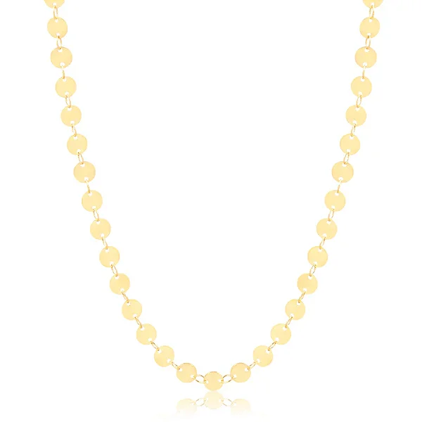 Colar Longo Medalhas Dourado
