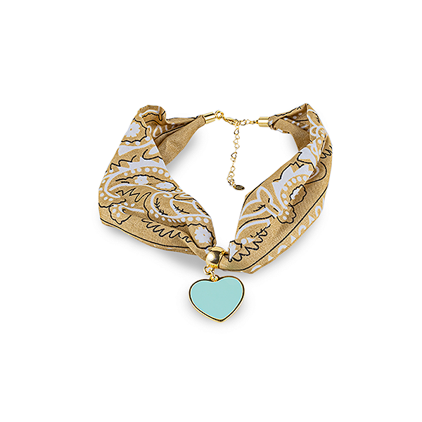 COLAR BANDANA BEGE KARINA