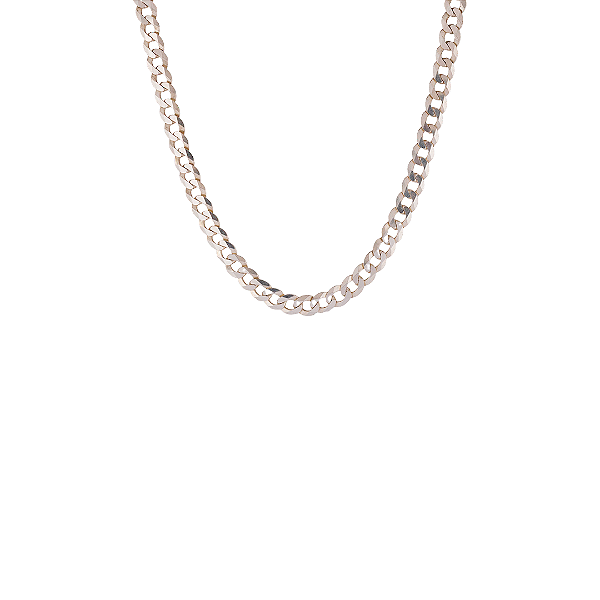 CORRENTE MASCULINA PRATA ELO SIMPLES