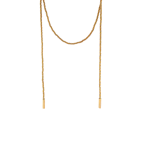 Colar Cordão Fio Marroquino bege