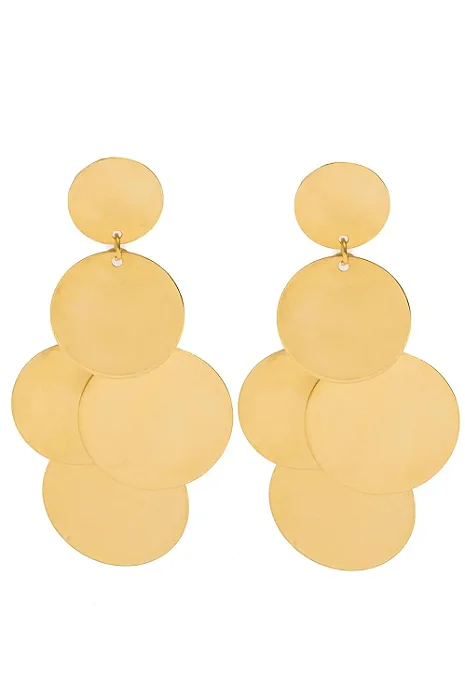 Brinco Boho com Banho em Ouro 18k