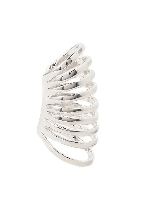 Piercing Fake Mini Gladiador com Banho em Ródio Branco