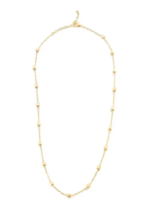 Choker Quadradinho com Banho em Ouro 18k