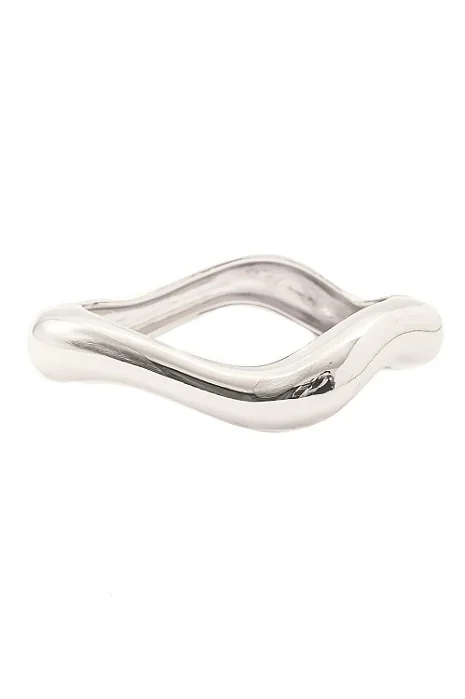 Bracelete Organic Click com Banho em Ródio Branco