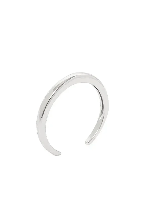 Anel Basiquinho com Banho em Ródio Branco