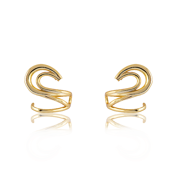 Brinco Ear Cuff Orgânico Fino