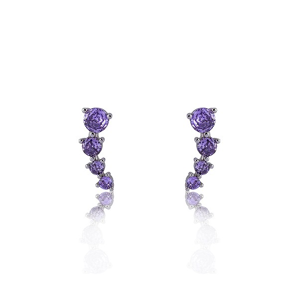 brinco ear cuff tanzanita