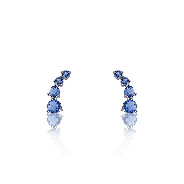 BRINCO EAR CUFF AZUL DIAMOND