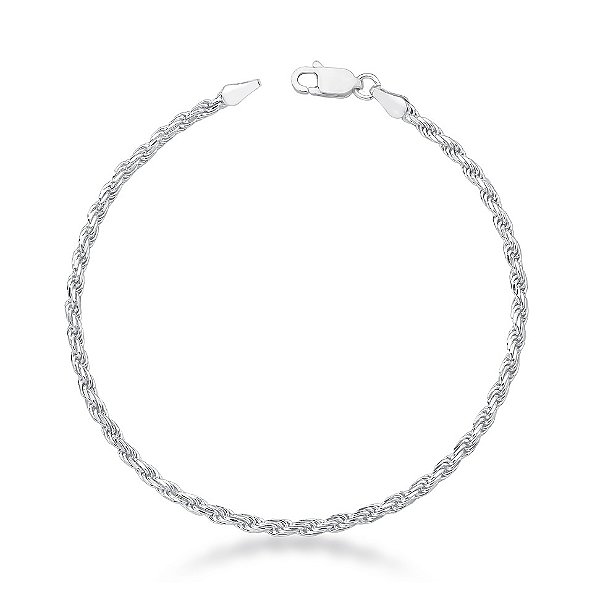 PULSEIRA MASCULINA CORDÃO BAIANO PRATA 925