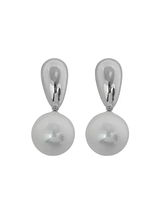 Brinco Ponteira de Gota Com Pérola