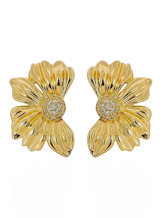 Brinco Flor Detalhada