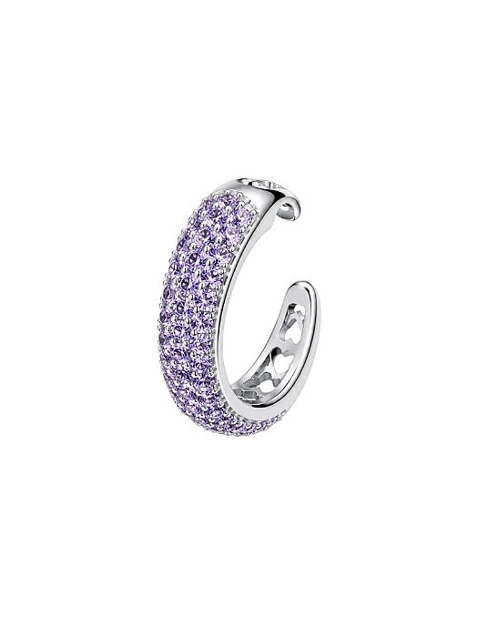 Piercing Cravejado Colorido - Roxo