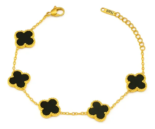 Pulseira 5 Trevos Aço