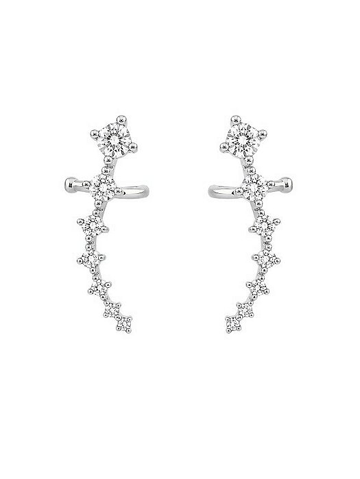 Brinco Ear Cuff Cravejado