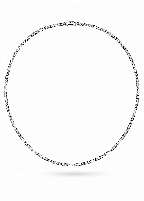 Riviera 40 cm Banho De Rodio Branco