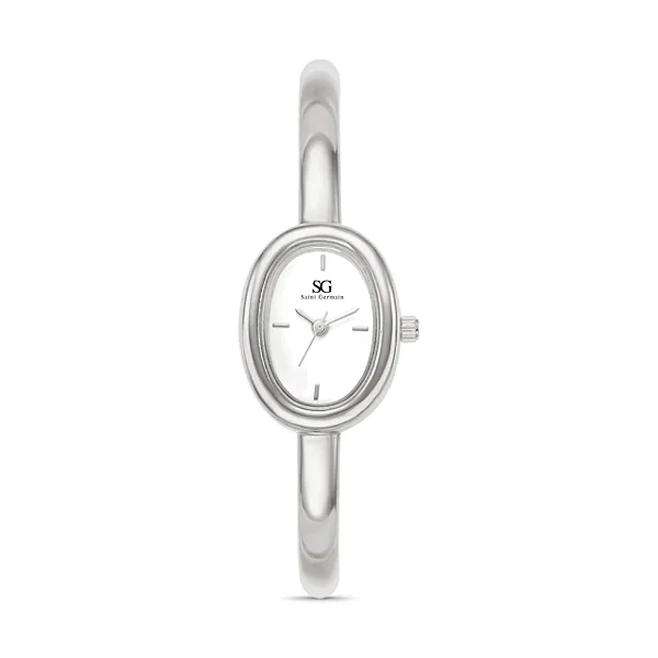 Relogio Feminino Oval Louvre Prata