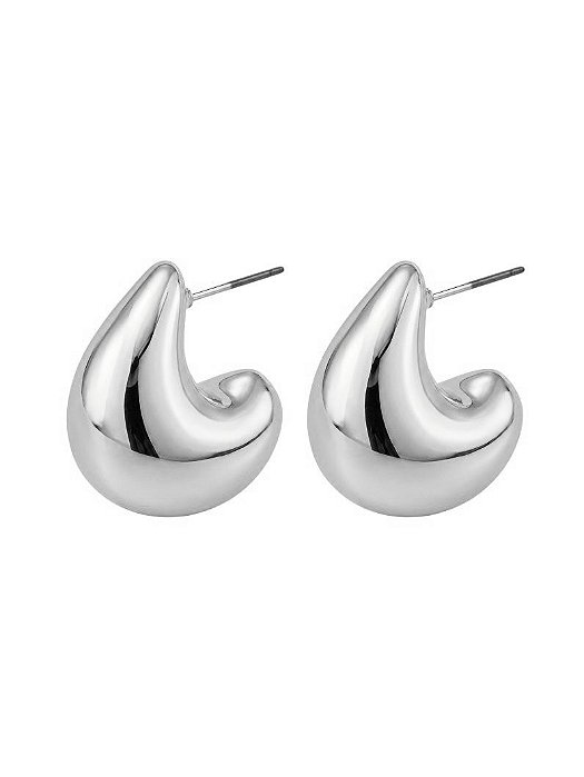 BRINCO ARGOLA GOTA LISA