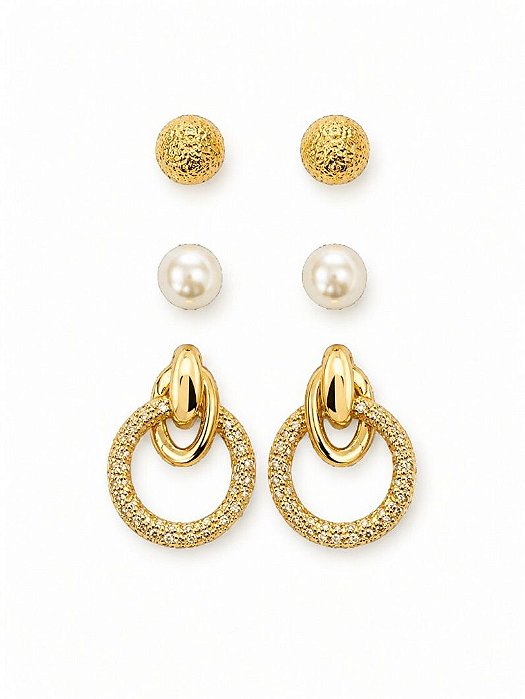 TRIO DE BRINCO DESIGN LISA