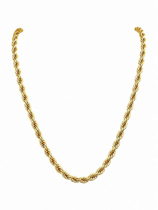 COLAR CORDÃO BAIANO TAMANHO M GOLD