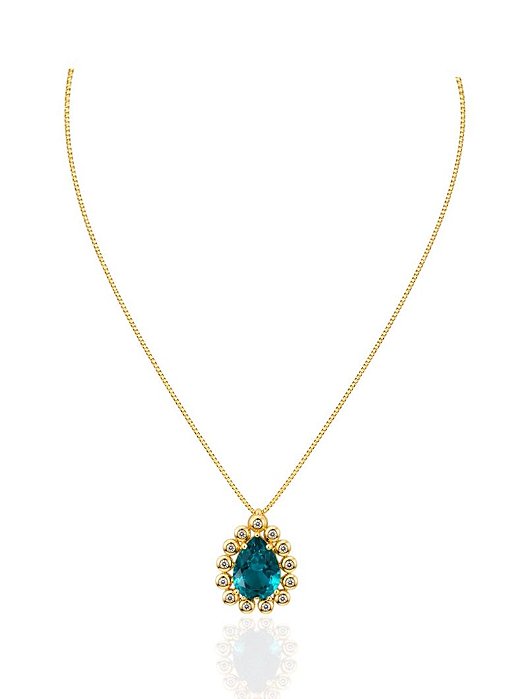 COLAR GOTA AZUL