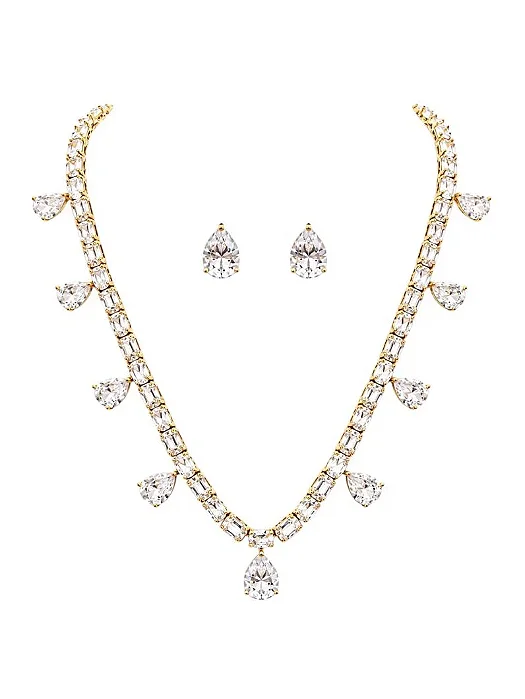 CONJUNTO RIVIERA E BRINCO GOLD