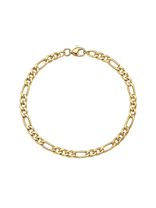 Pulseira Masculino Aço Inoxidável Elo Fígaro