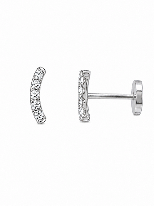 PIERCING DE TITANIO 6 PEDRAS