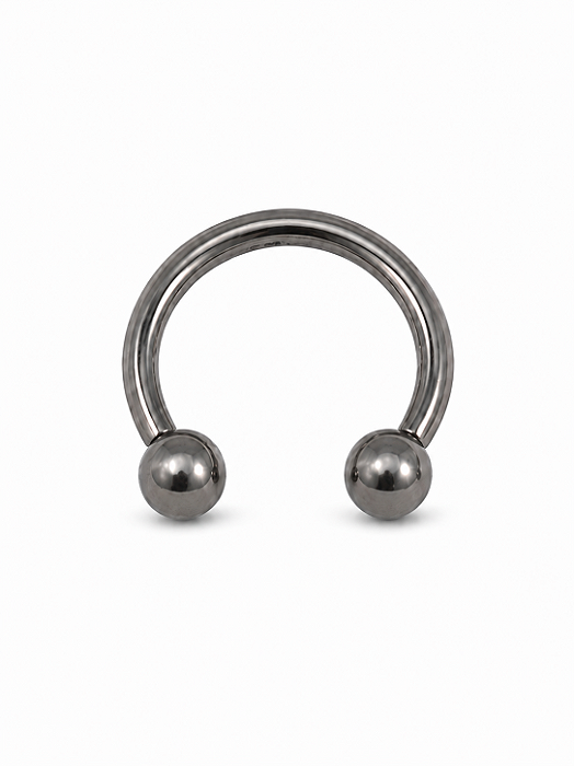 PIERCING TITANIO MEIA ARGOLA ESFERA LISA MEDIO