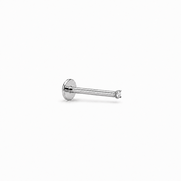 PIERCING DE TITANIO MEDIO PONTO DE LUZ PEQUENO