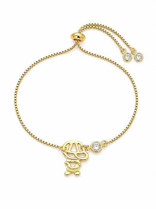 pulseira menino gold
